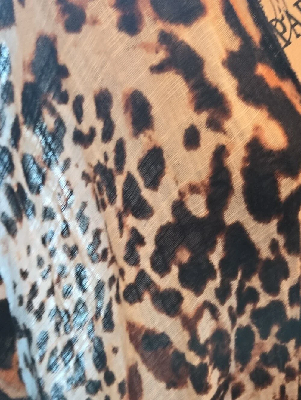 Vince Camuto Leopard-Print Wrap Tunic Cover Up in Black & Brown. High Low